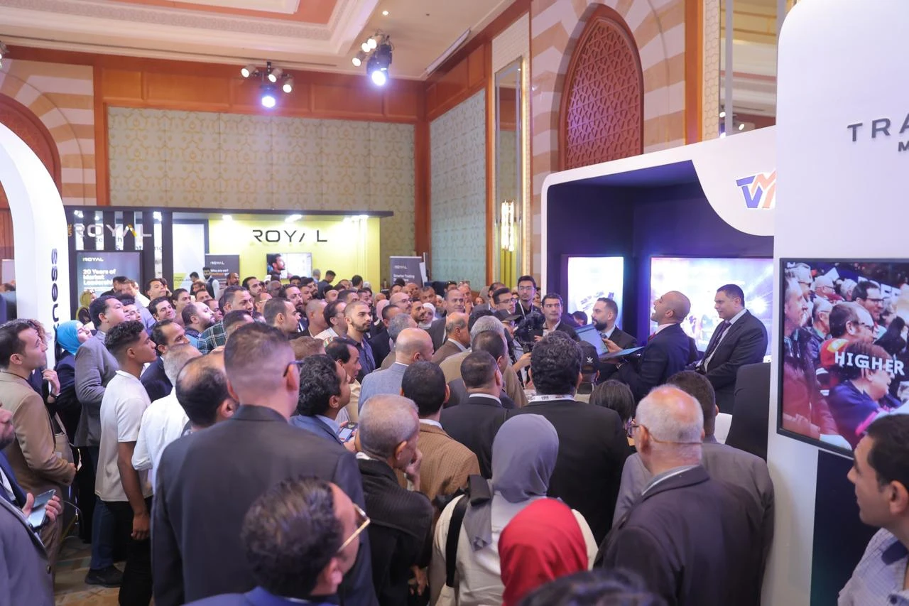Exhibition traffic and the B2B hall at Smart Vision Summit Egypt