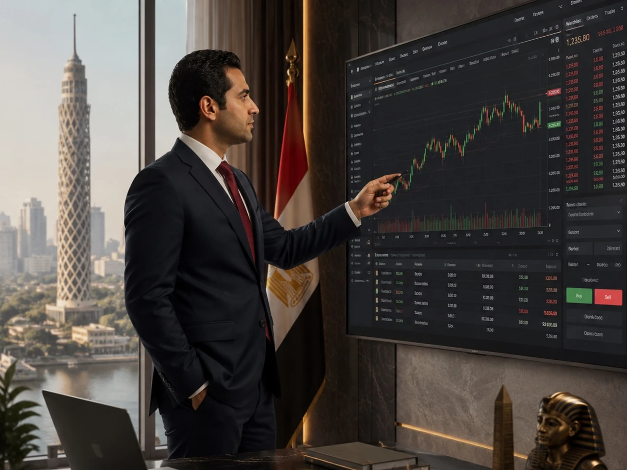 Egypt financial markets and business scene